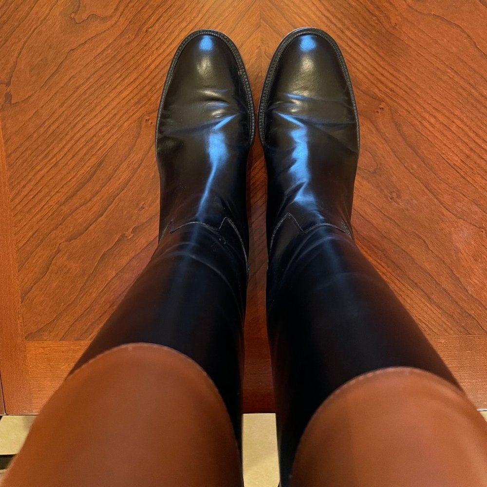 Micheal Kors Derby Riding Boots Size 7 - Picture 3 of 5